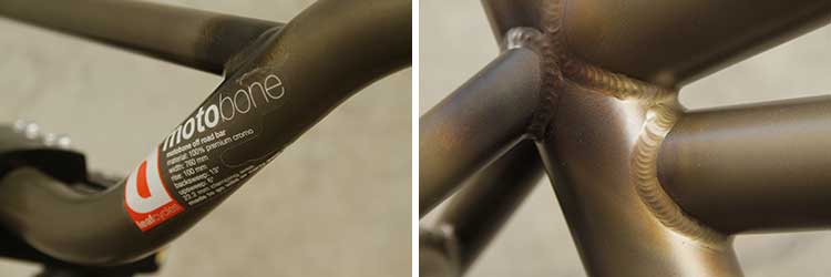 Leafcycles Klunker - stabiler CroMo stag im sauberen TIG Schweissverfahren verbunden