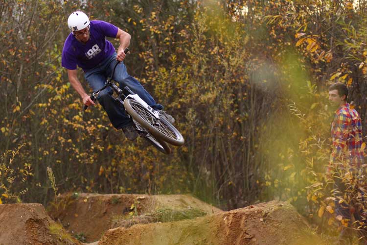 Frank Heinrich riding the a-town trails