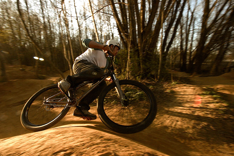 Frank Vilgertshover rippin´ the "Green O" Pumptrack in Augsburg, Germany