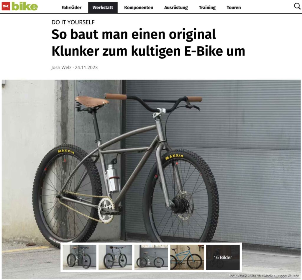 DIY Klunker Bericht in der Bike
